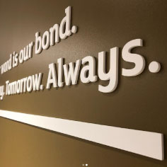 white acrylic letters