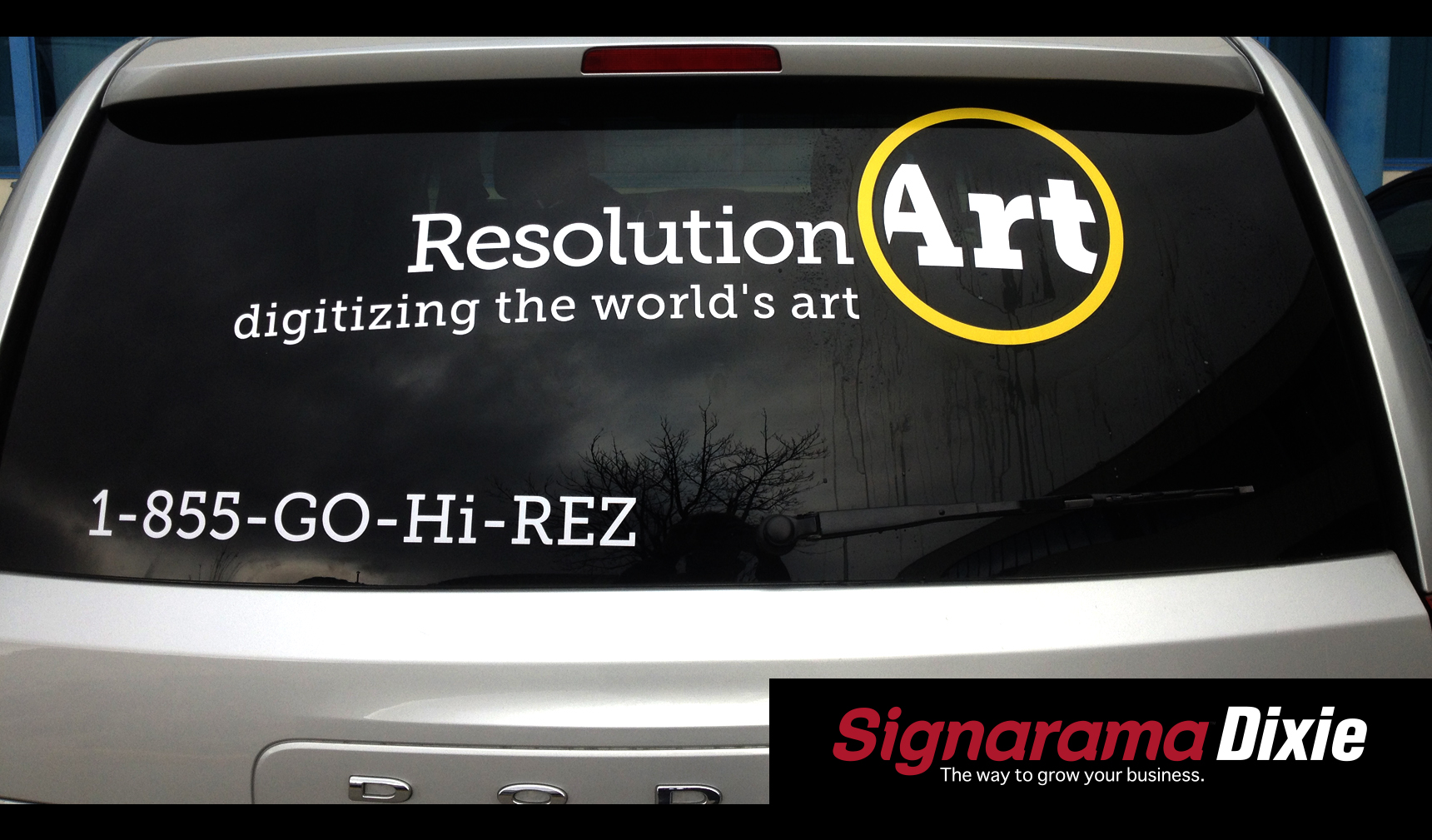 car window lettering