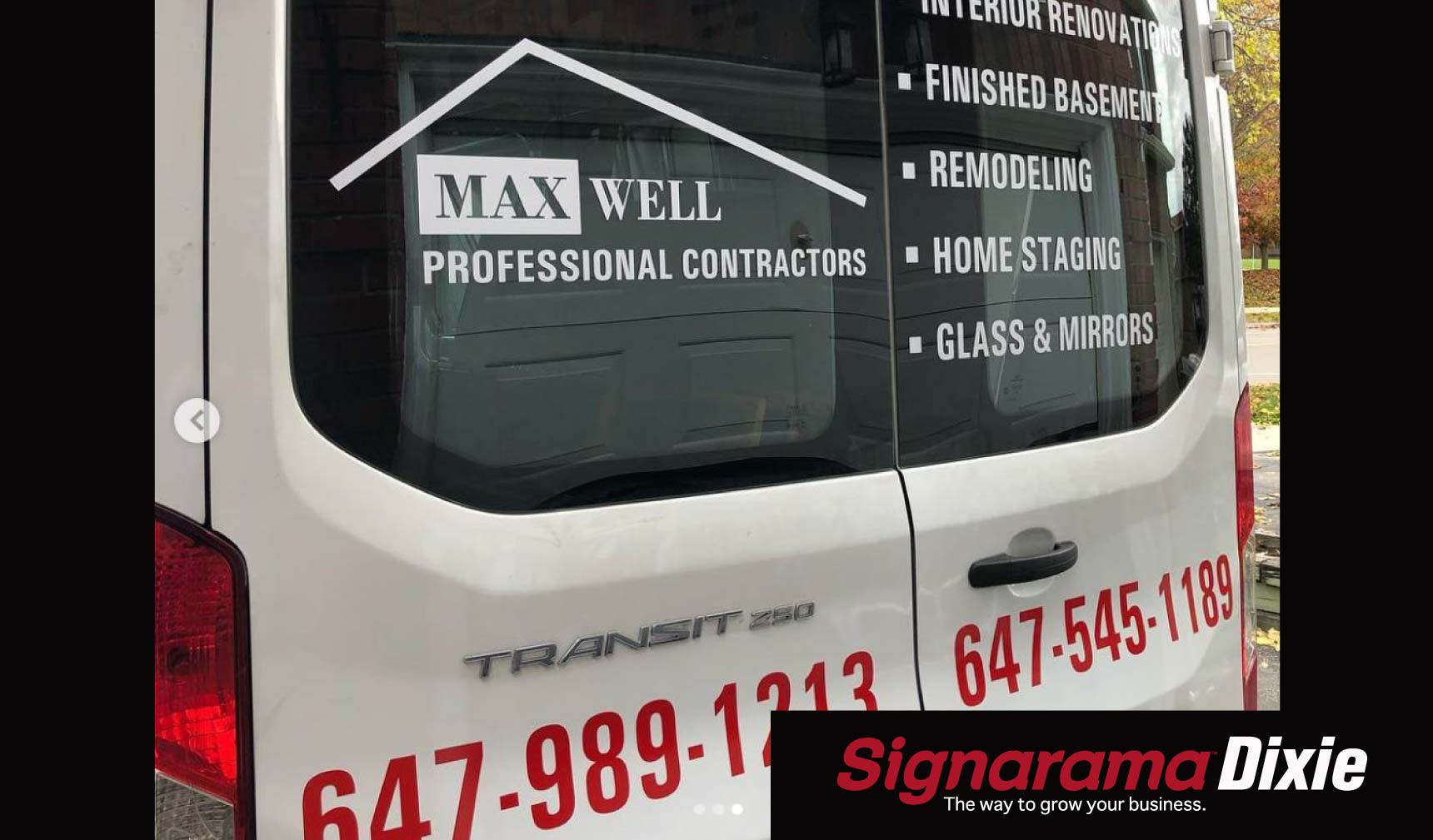 vinyl lettering for business car